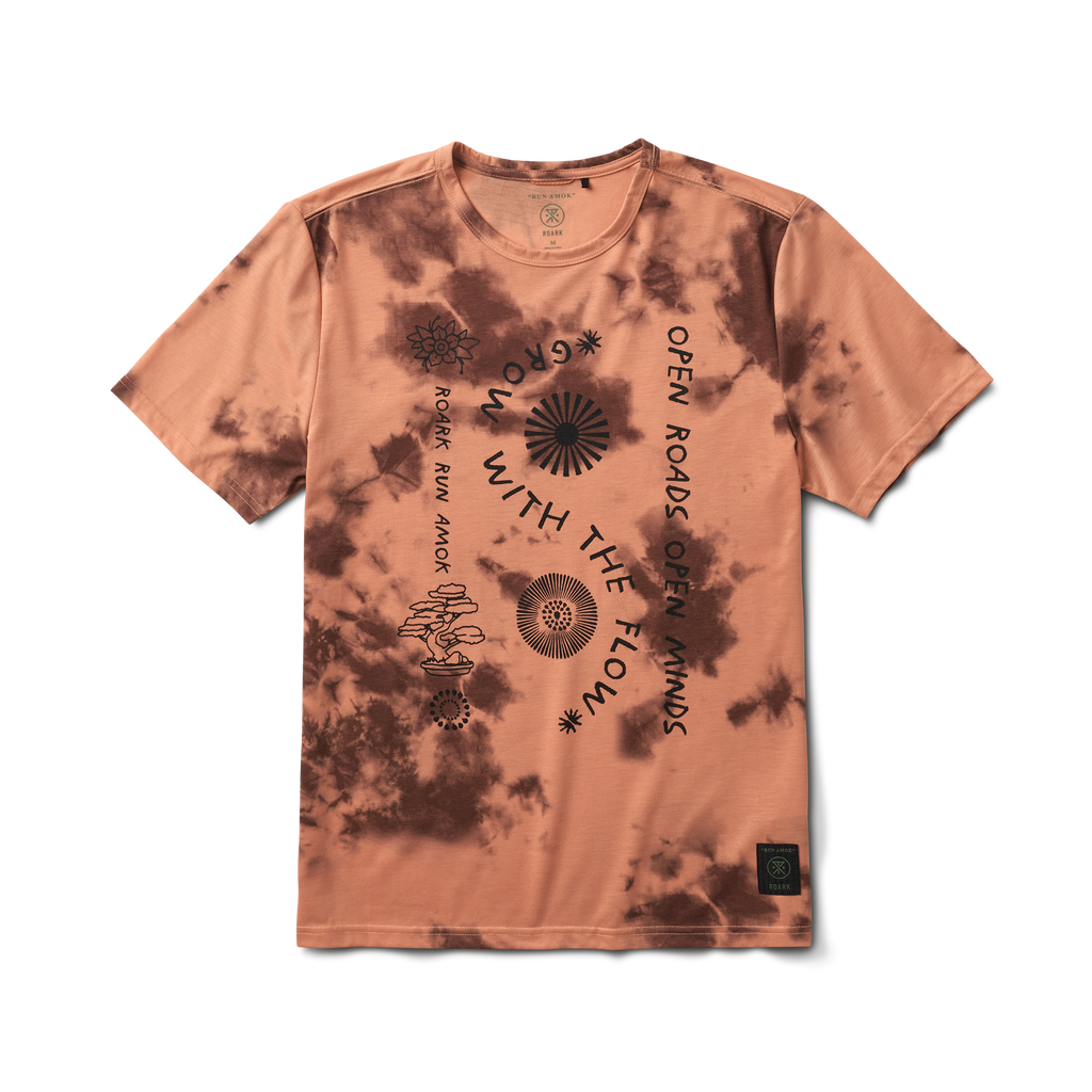Roark- Mens Mathis Tie Dye Ss Ginger Run Amok | Walk in the Woods